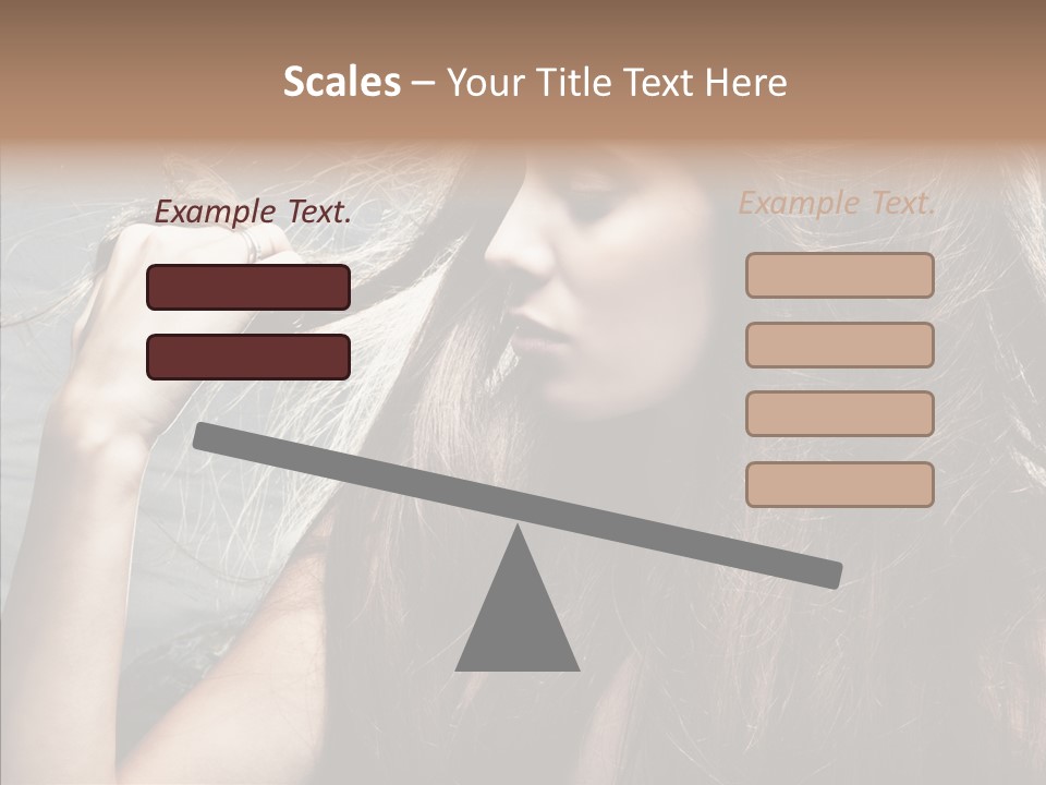 Beauty Horizontal Model PowerPoint Template