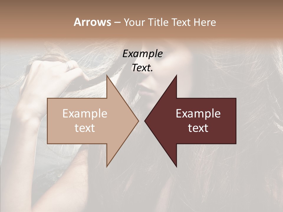 Beauty Horizontal Model PowerPoint Template
