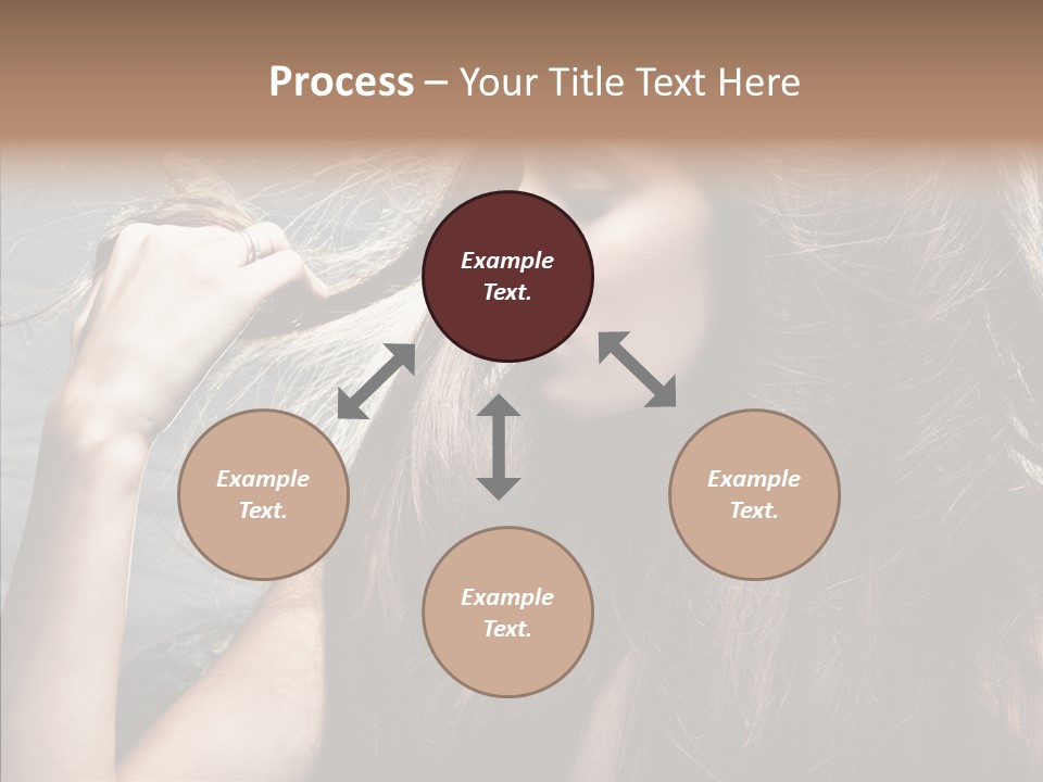 Beauty Horizontal Model PowerPoint Template