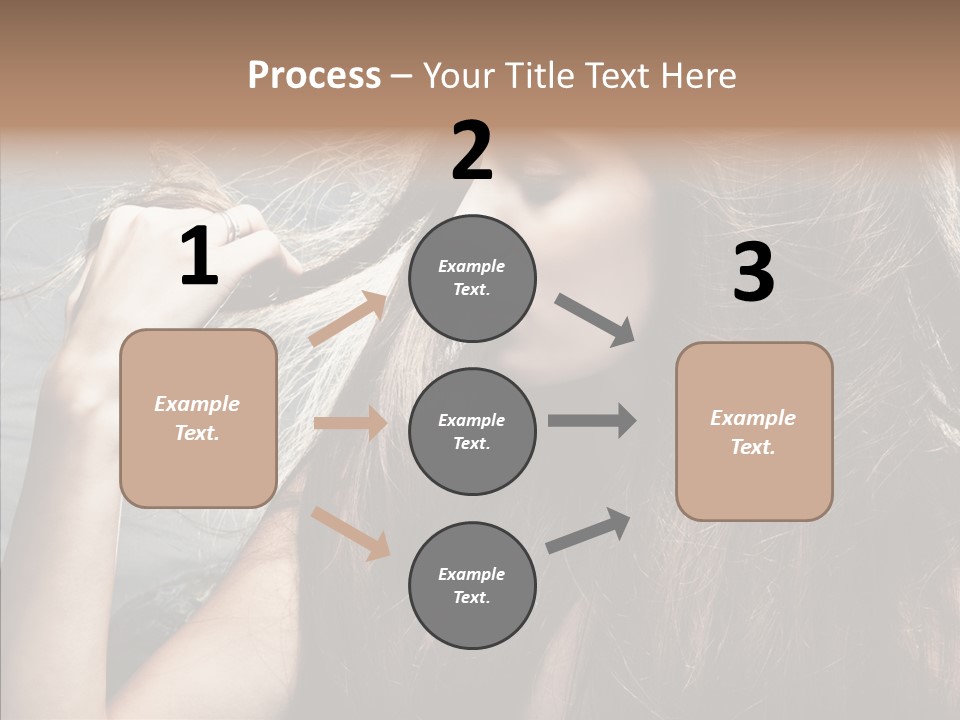 Beauty Horizontal Model PowerPoint Template