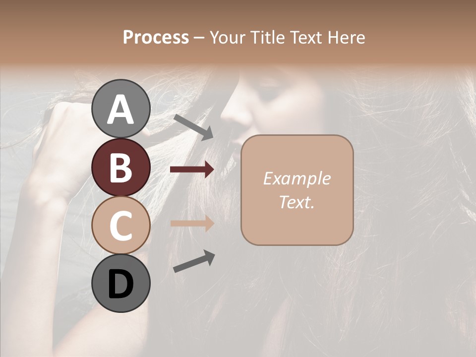 Beauty Horizontal Model PowerPoint Template
