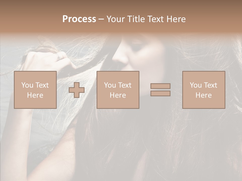 Beauty Horizontal Model PowerPoint Template