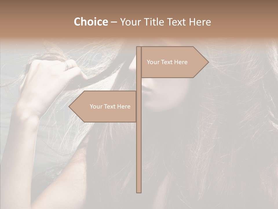 Beauty Horizontal Model PowerPoint Template