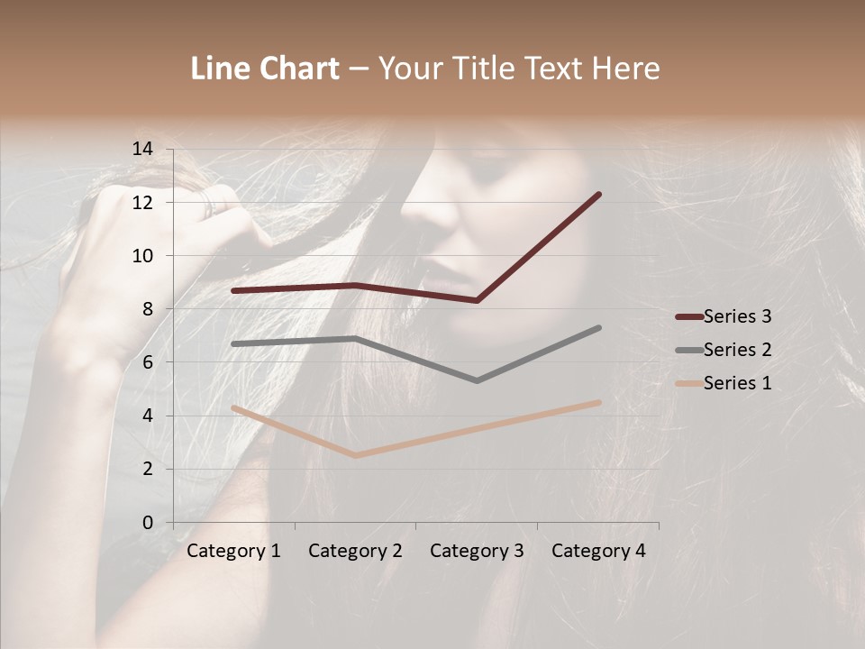 Beauty Horizontal Model PowerPoint Template