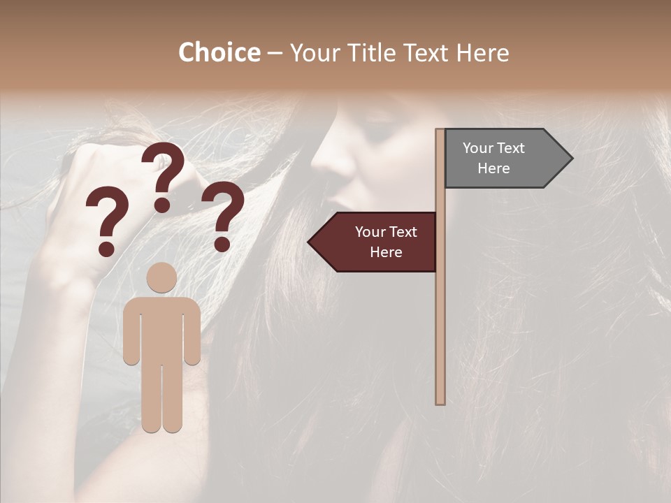 Beauty Horizontal Model PowerPoint Template