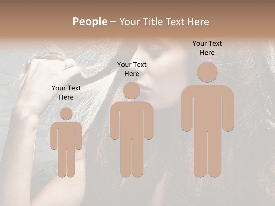 Beauty Horizontal Model PowerPoint Template