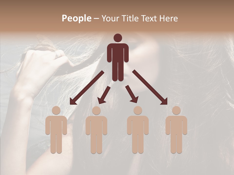 Beauty Horizontal Model PowerPoint Template