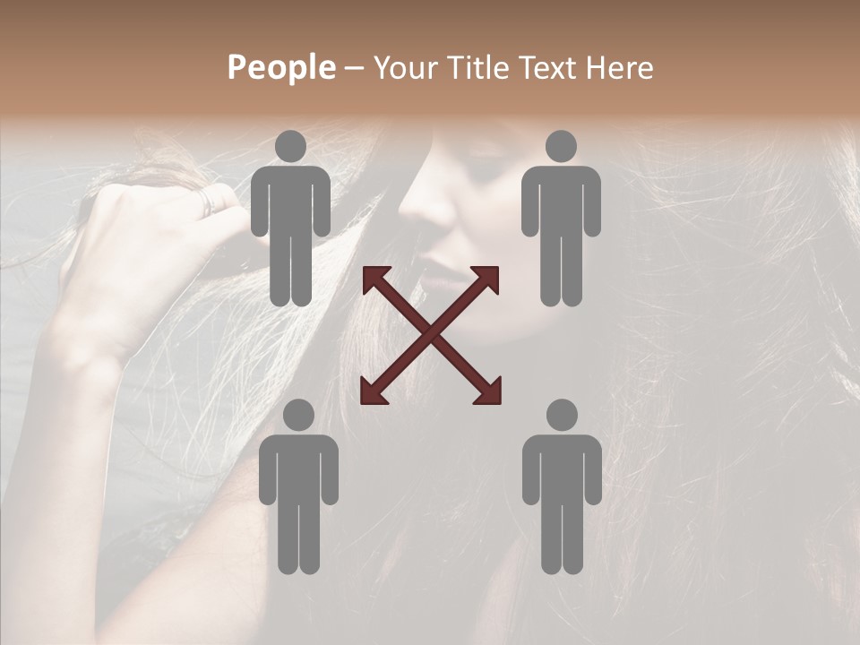 Beauty Horizontal Model PowerPoint Template