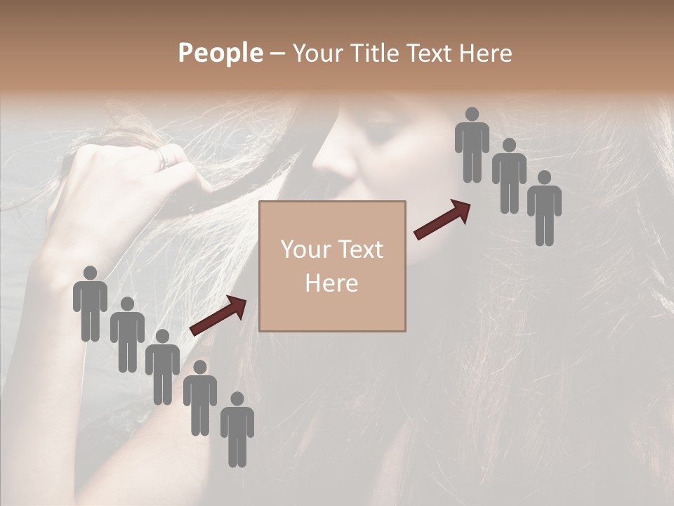 Beauty Horizontal Model PowerPoint Template