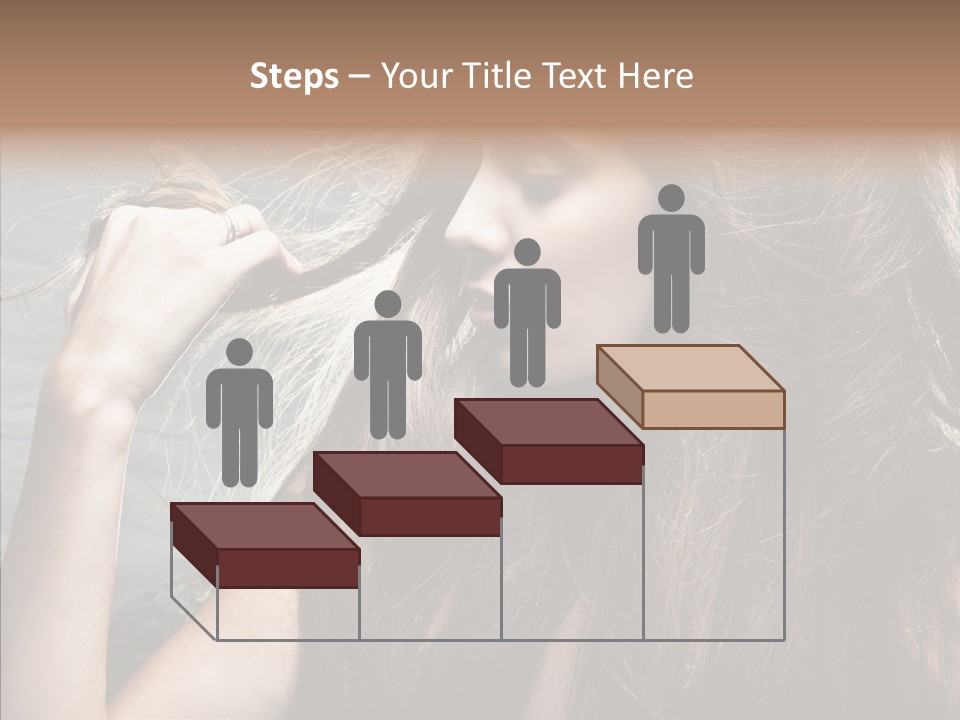 Beauty Horizontal Model PowerPoint Template