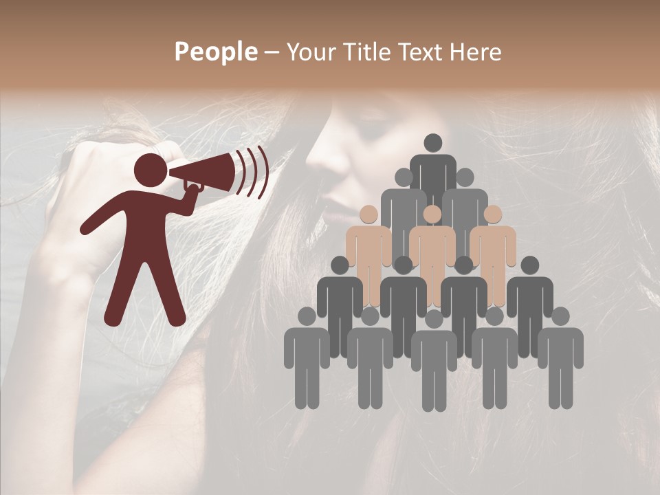 Beauty Horizontal Model PowerPoint Template