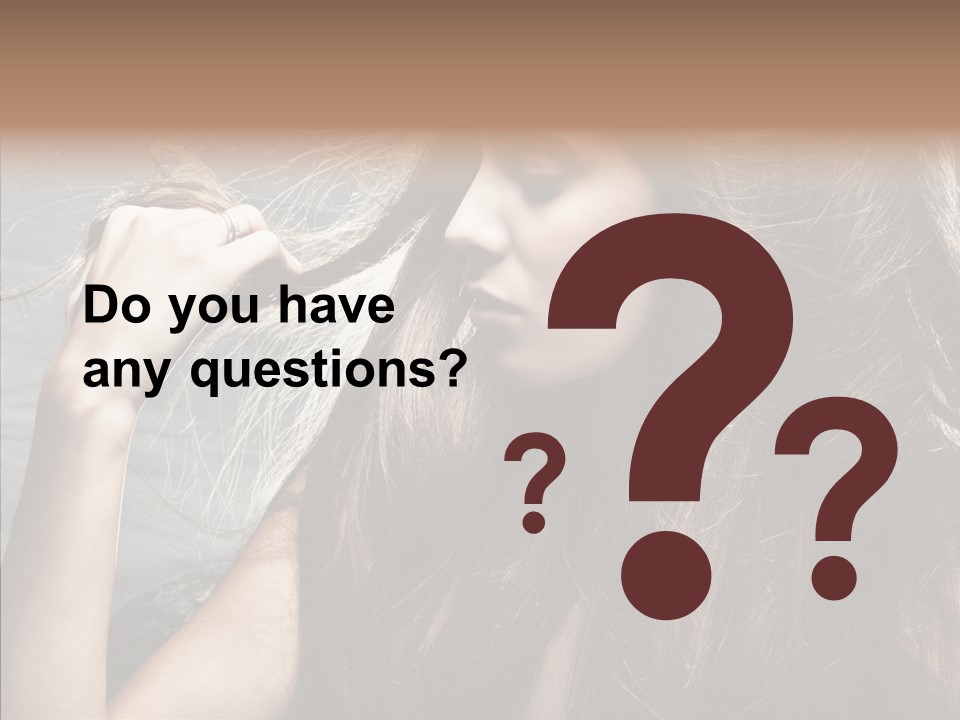 Beauty Horizontal Model PowerPoint Template