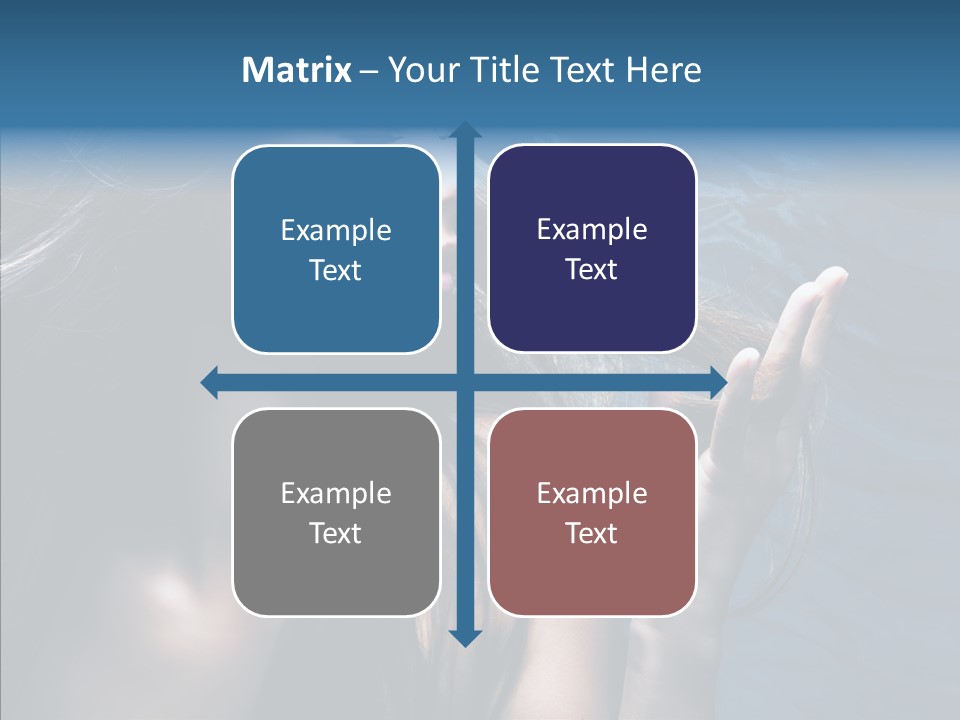 Look Long Hair Fashion PowerPoint Template