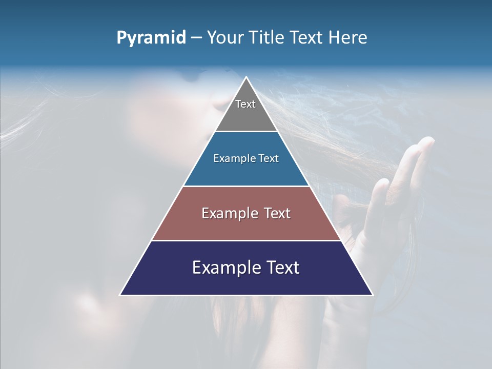 Look Long Hair Fashion PowerPoint Template