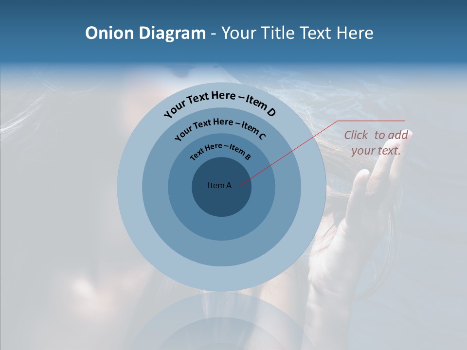 Look Long Hair Fashion PowerPoint Template