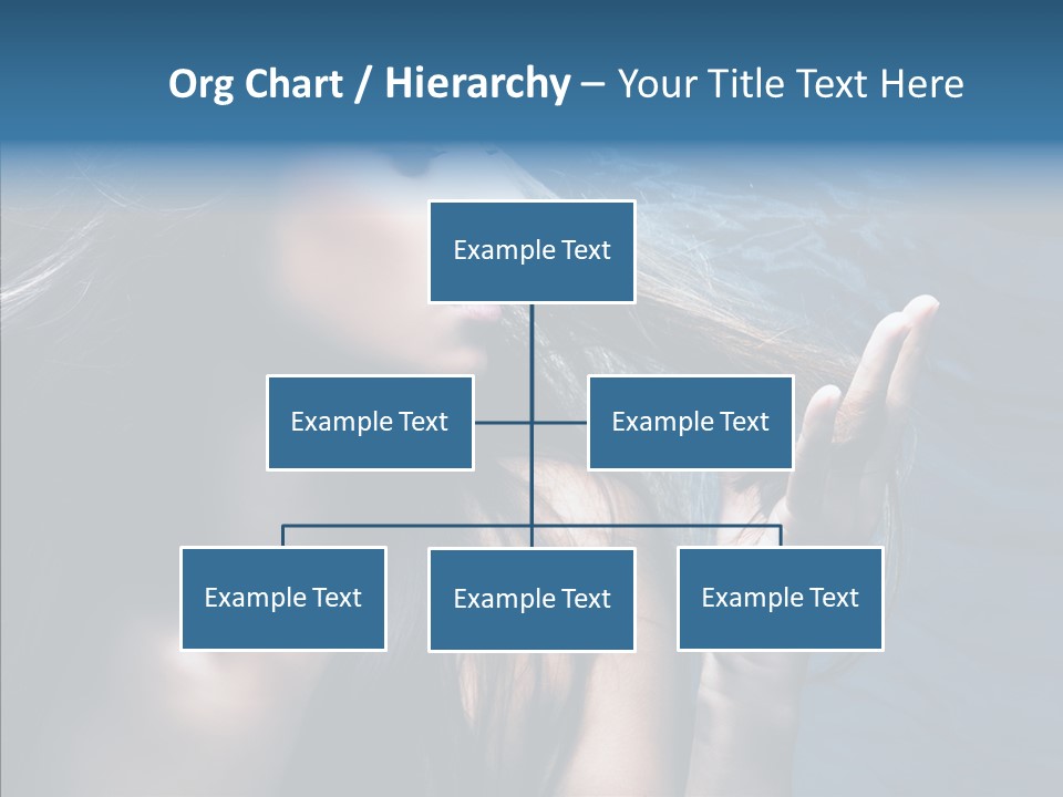 Look Long Hair Fashion PowerPoint Template