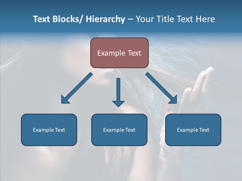 Look Long Hair Fashion PowerPoint Template