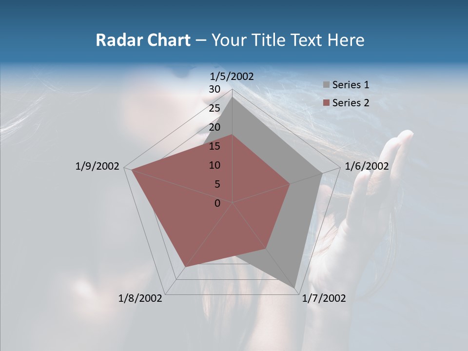 Look Long Hair Fashion PowerPoint Template