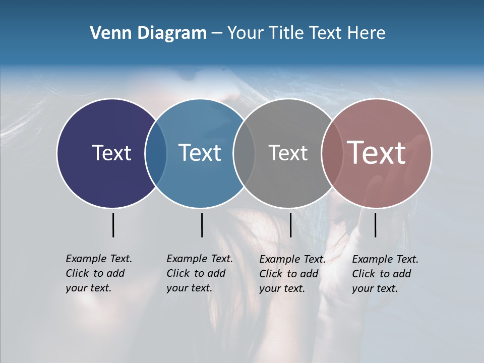 Look Long Hair Fashion PowerPoint Template