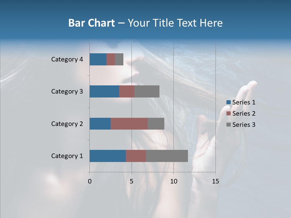 Look Long Hair Fashion PowerPoint Template