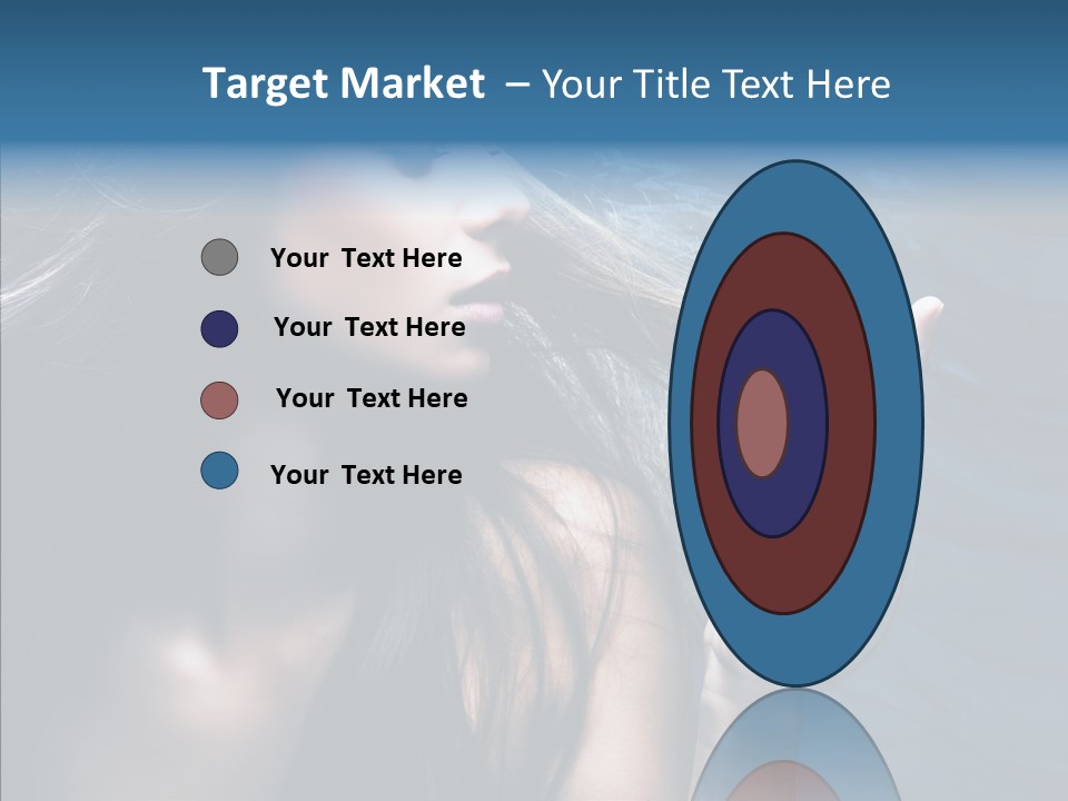 Look Long Hair Fashion PowerPoint Template