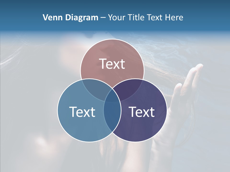 Look Long Hair Fashion PowerPoint Template