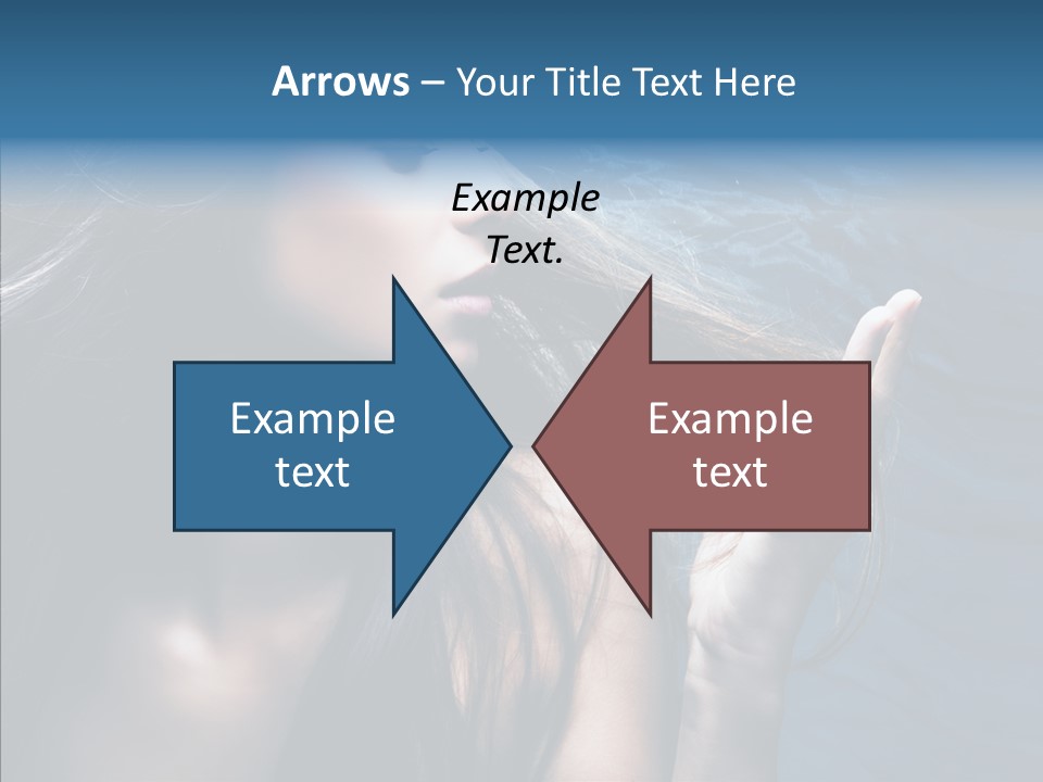 Look Long Hair Fashion PowerPoint Template