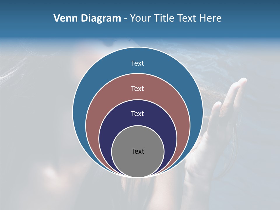 Look Long Hair Fashion PowerPoint Template