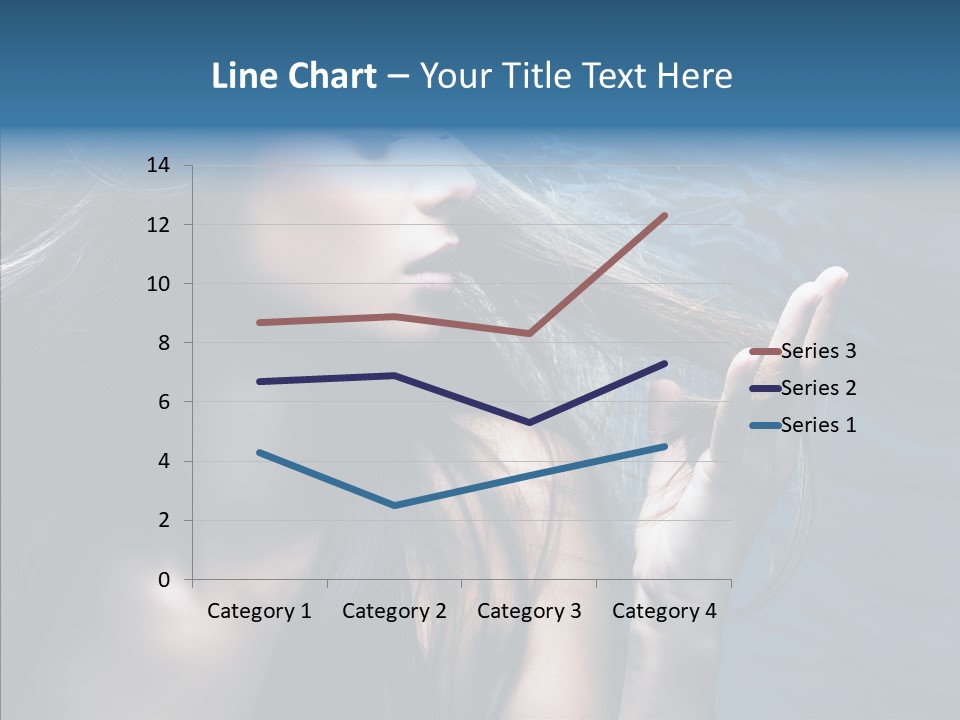 Look Long Hair Fashion PowerPoint Template