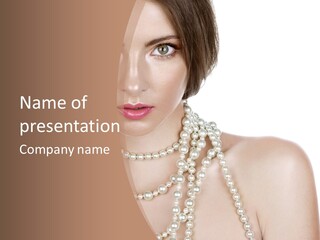 Closeup Beautiful Perfect PowerPoint Template