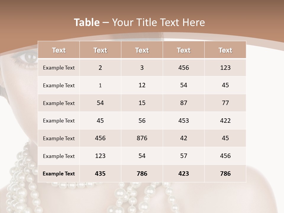 Closeup Beautiful Perfect PowerPoint Template