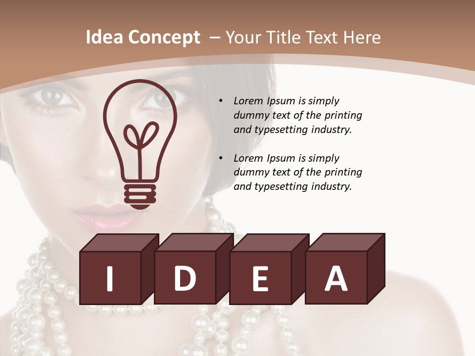 Closeup Beautiful Perfect PowerPoint Template