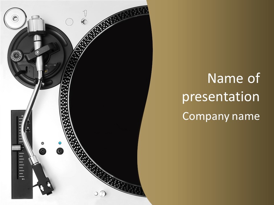 Equipment Vinyl Rpm PowerPoint Template