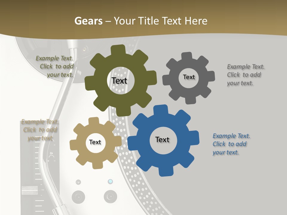 Equipment Vinyl Rpm PowerPoint Template