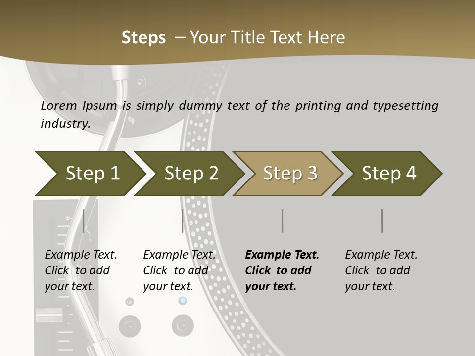 Equipment Vinyl Rpm PowerPoint Template