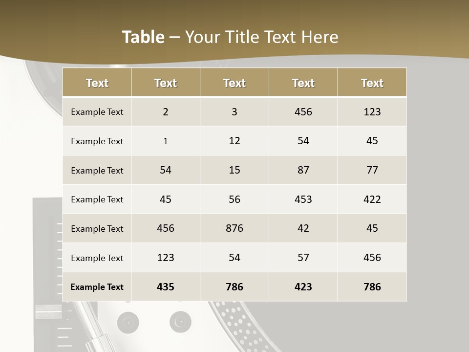 Equipment Vinyl Rpm PowerPoint Template