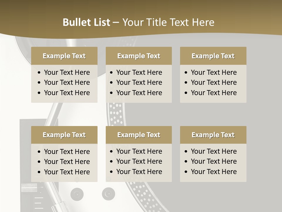 Equipment Vinyl Rpm PowerPoint Template