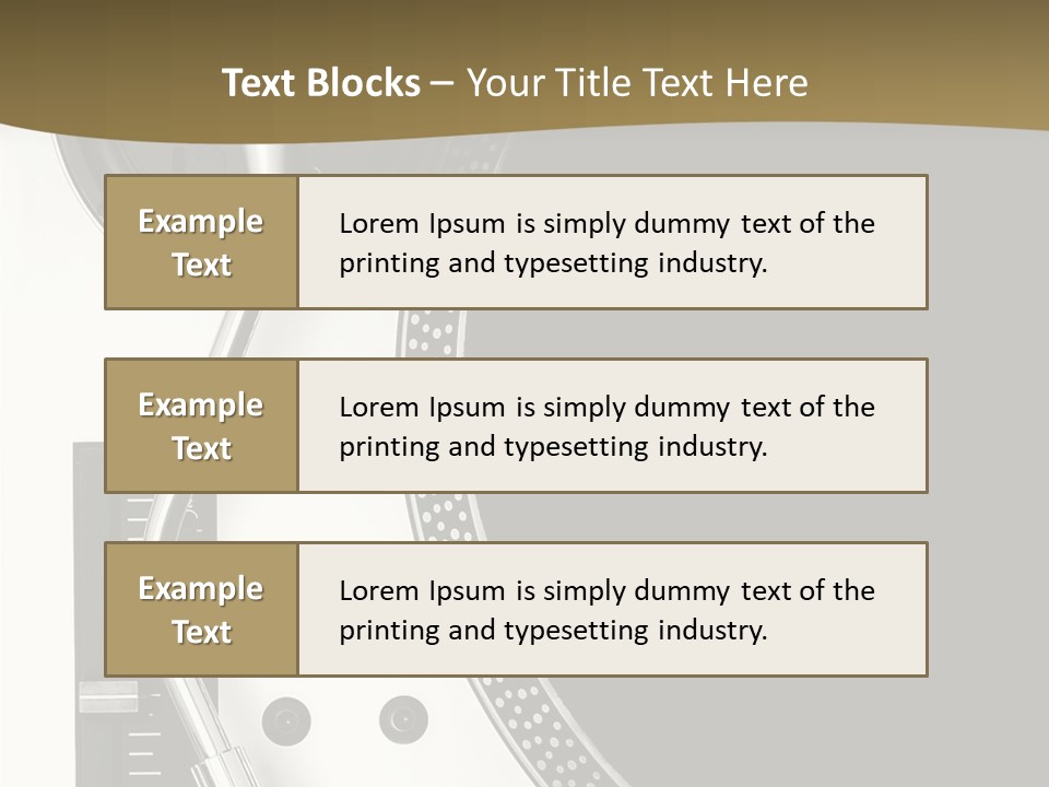 Equipment Vinyl Rpm PowerPoint Template