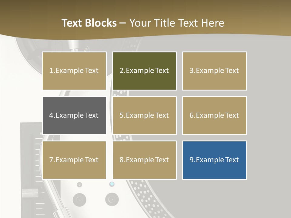 Equipment Vinyl Rpm PowerPoint Template