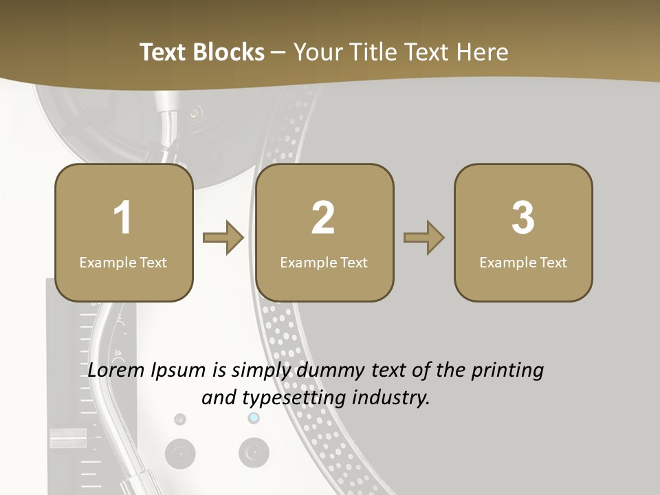 Equipment Vinyl Rpm PowerPoint Template