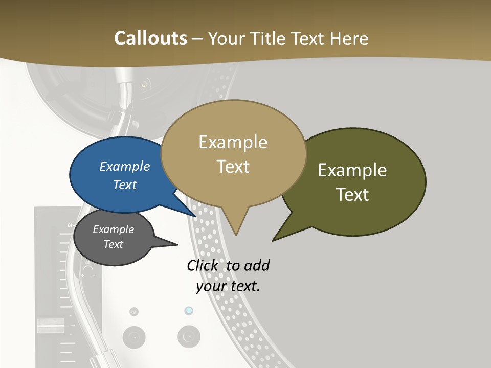 Equipment Vinyl Rpm PowerPoint Template