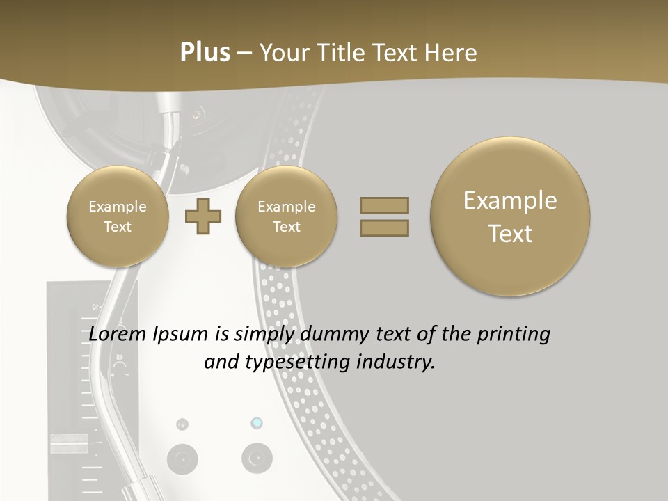Equipment Vinyl Rpm PowerPoint Template