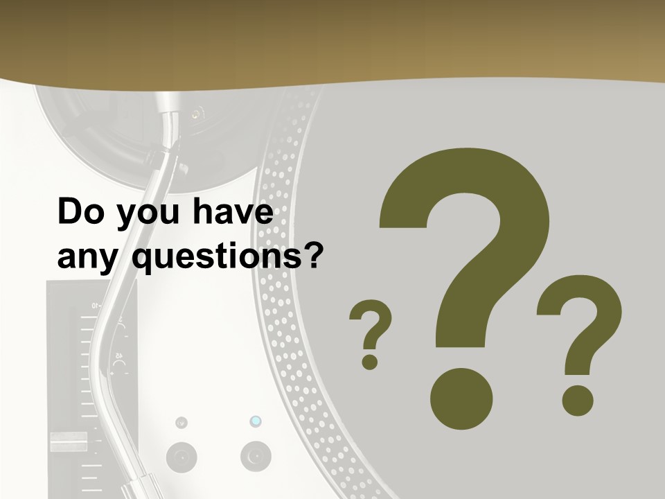 Equipment Vinyl Rpm PowerPoint Template