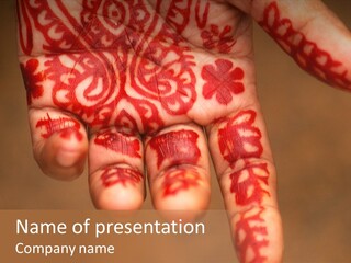 Design Henna Chennai PowerPoint Template