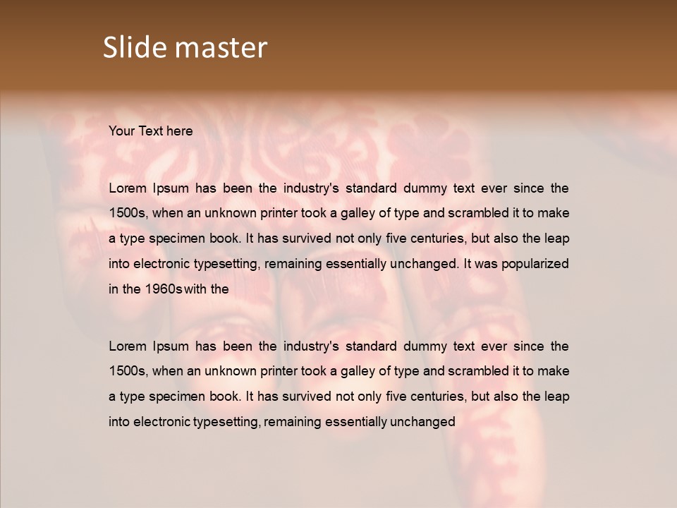 Design Henna Chennai PowerPoint Template