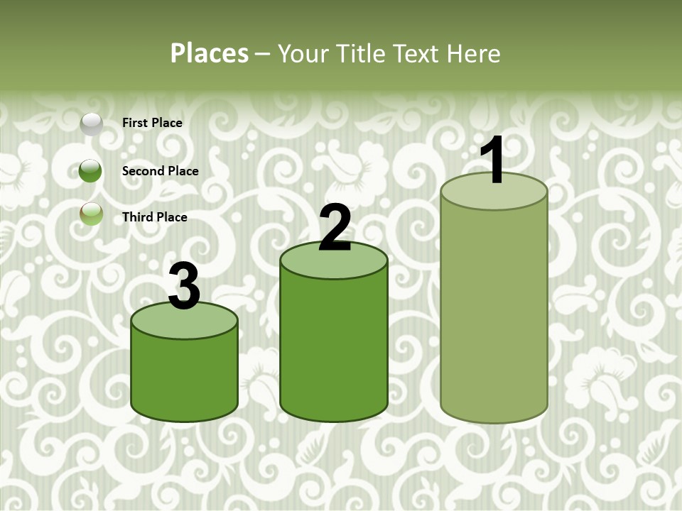 Scroll Foliage Decorative PowerPoint Template