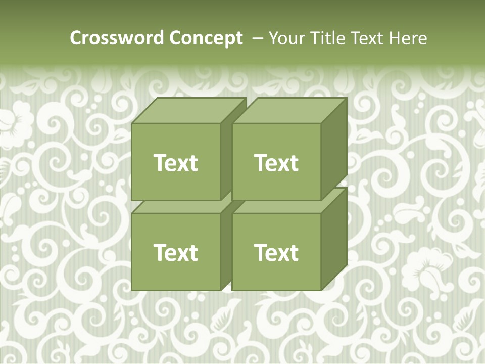 Scroll Foliage Decorative PowerPoint Template