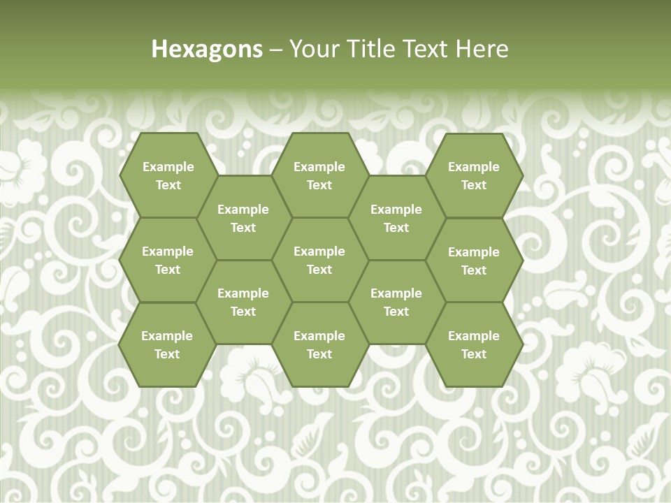 Scroll Foliage Decorative PowerPoint Template