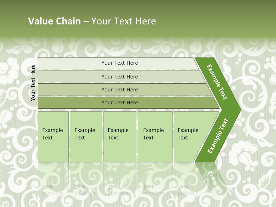Scroll Foliage Decorative PowerPoint Template