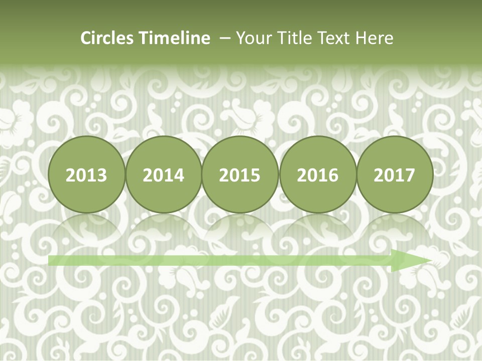 Scroll Foliage Decorative PowerPoint Template